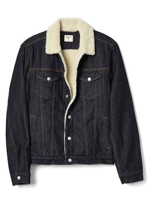 Image number 6 showing, Sherpa-lined icon denim jacket