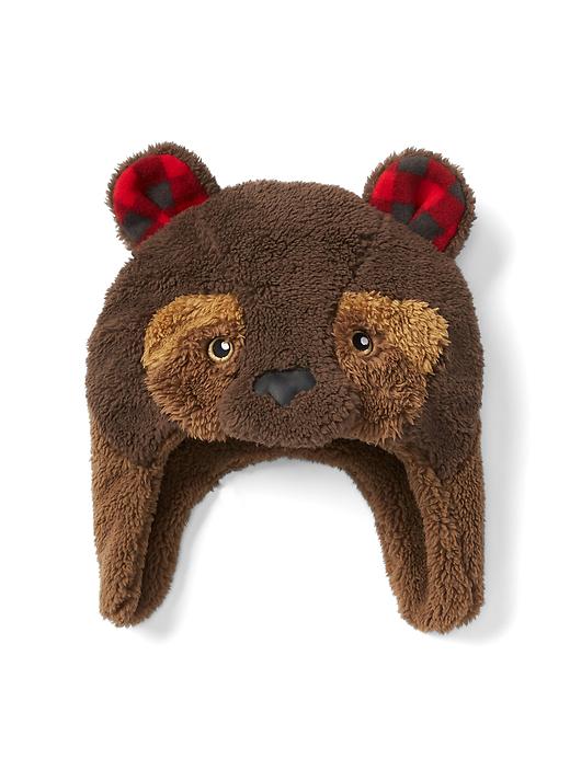View large product image 1 of 1. Pro Fleece bear trapper hat