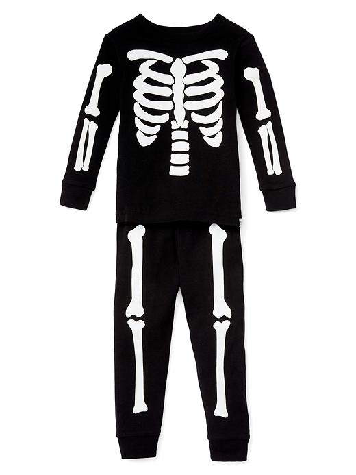Image number 2 showing, Halloween glow-in-the-dark bones sleep set