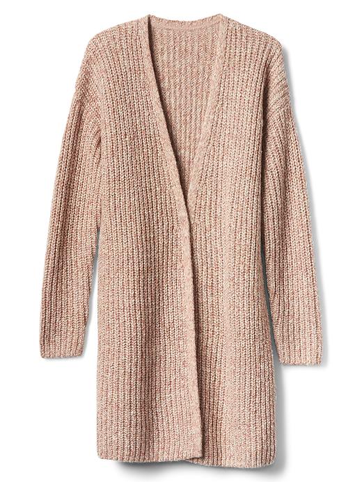 Image number 6 showing, Textured open-front cardigan