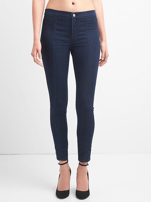 Image number 7 showing, Seamed slim fit jeans