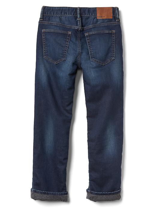 Image number 3 showing, Stretch super soft lined straight jeans