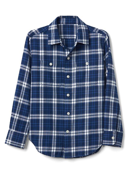 Image number 2 showing, Plaid flannel long sleeve shirt