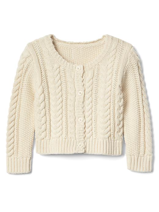Image number 4 showing, Cable knit cardigan