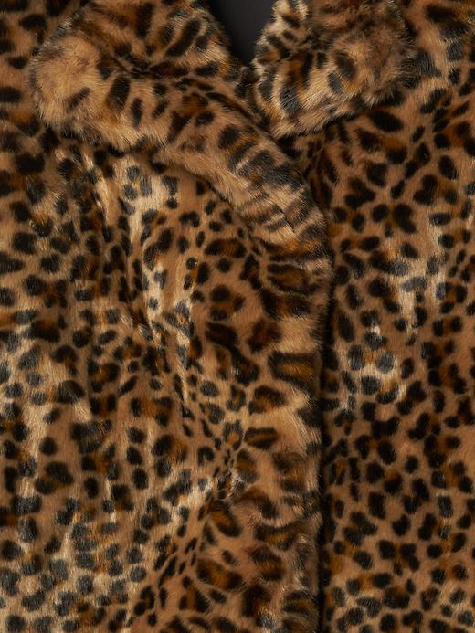 Image number 4 showing, Leopard coat