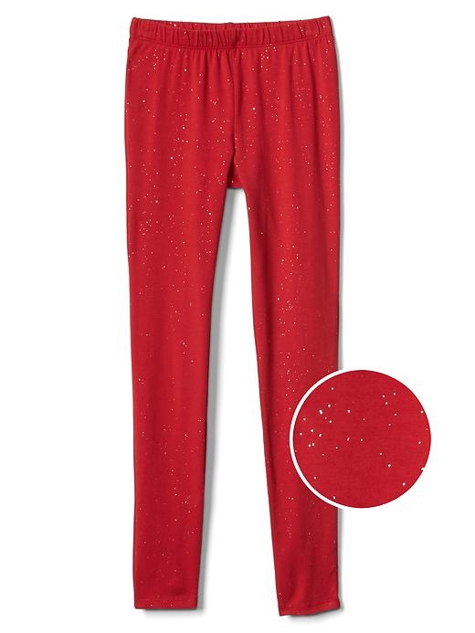 Image number 8 showing, Kids Sparkle Leggings in Stretch Jersey