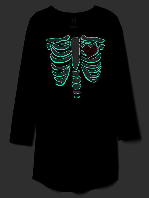 Image number 3 showing, Halloween glow-in-the-dark nightgown