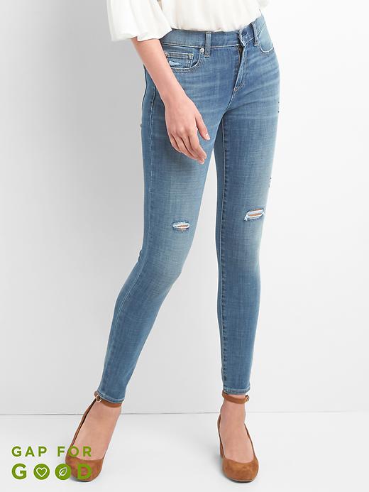 gap true skinny mid rise jeans