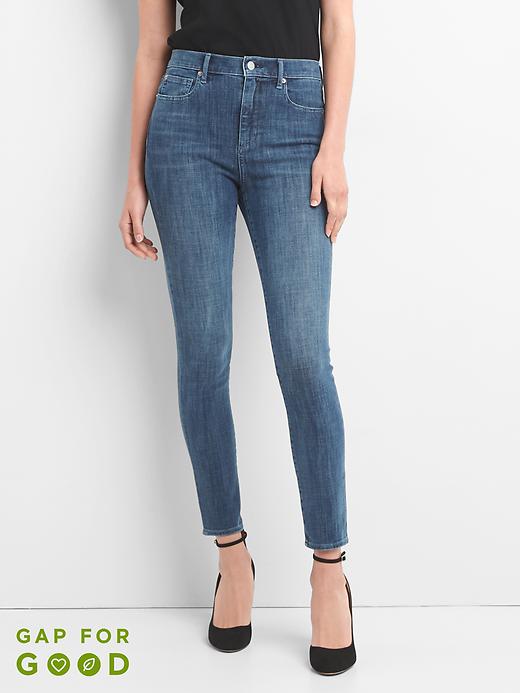 Image number 1 showing, Super High Rise True Skinny Jeans in 360 Stretch
