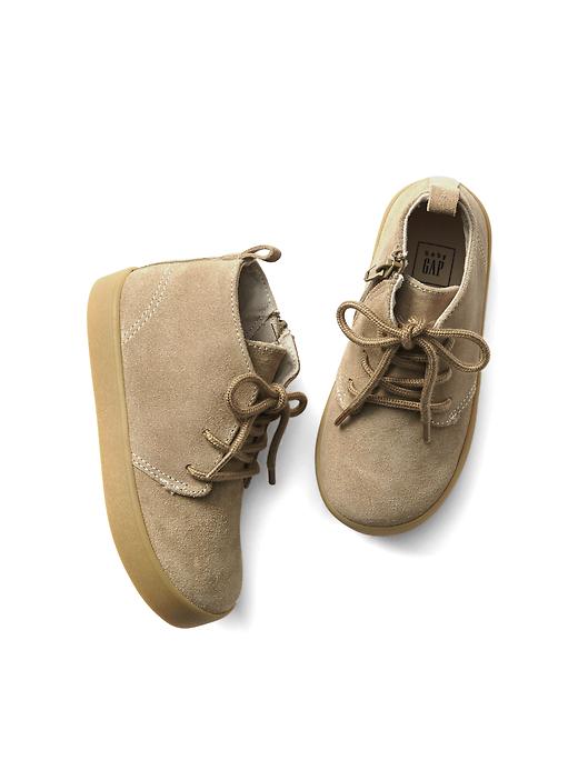 View large product image 1 of 1. Suede mid-top sneakers