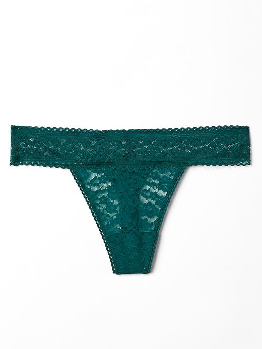 Image number 8 showing, Supersoft lace thong