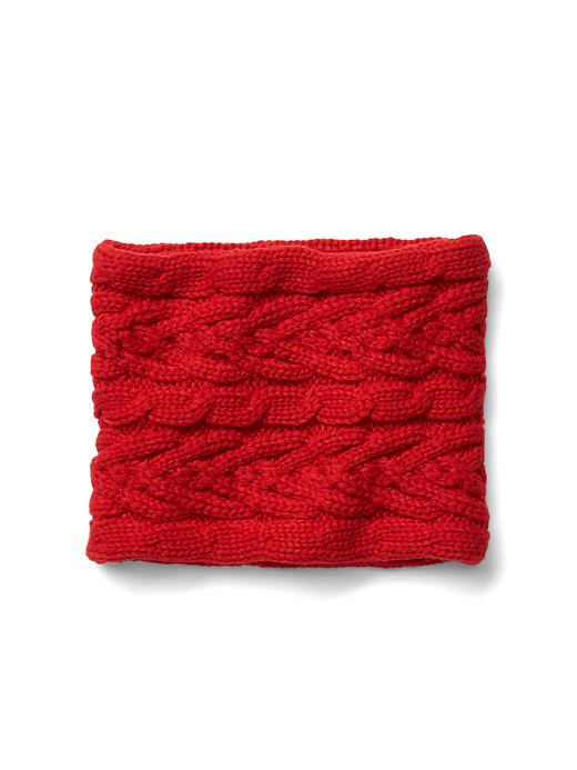 View large product image 1 of 1. Cable-knit neckwarmer
