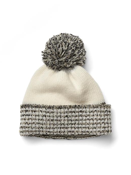 View large product image 1 of 1. Marled pom hat