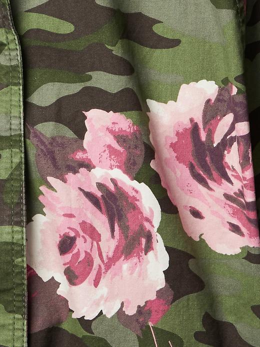 Image number 4 showing, Floral camo poncho