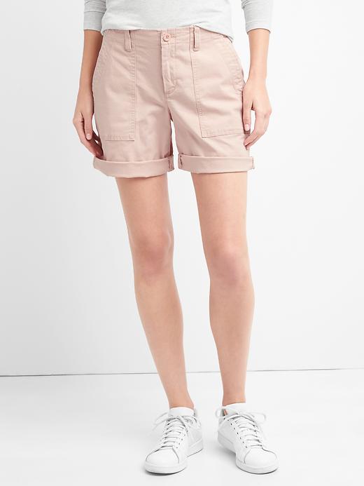 Image number 7 showing, Girlfriend rolled utility shorts