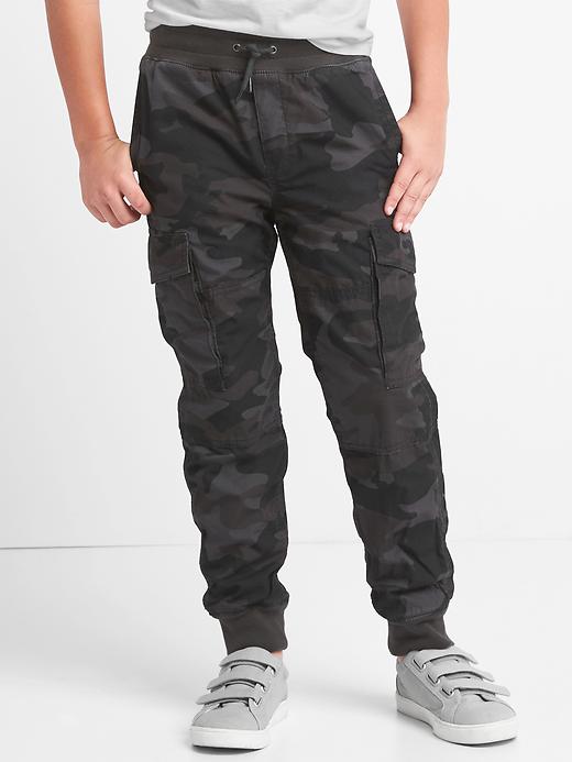 Image number 3 showing, Jersey-lined cargo joggers