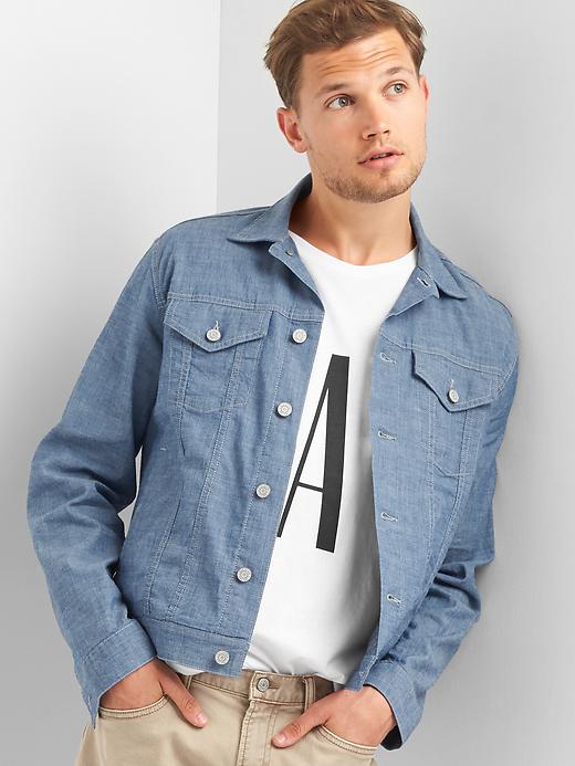 Image number 1 showing, Icon chambray jacket