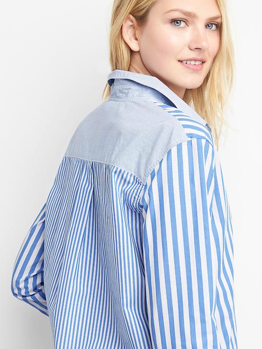 Image number 2 showing, Poplin stripe popover shirt