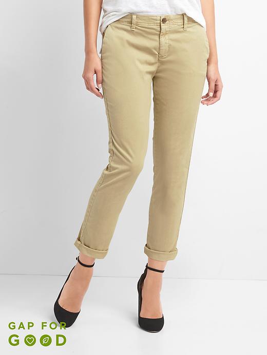 Image number 9 showing, Girlfriend Twill Stripe Chinos