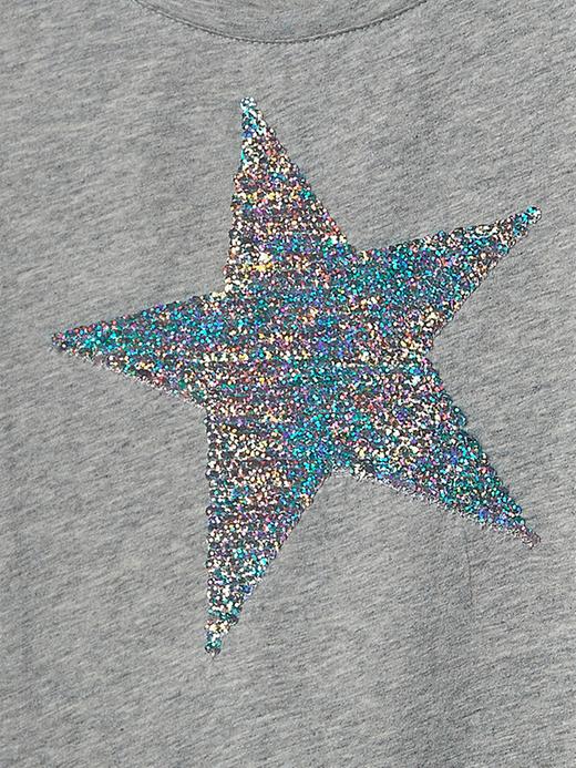 Image number 4 showing, Flippy sequin graphic tee