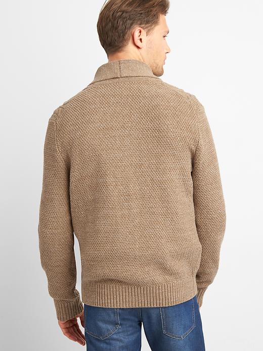 Image number 2 showing, Cable-knit cardigan
