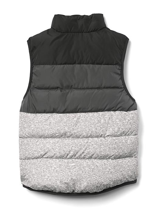 Image number 3 showing, Heather colorblock puffer vest