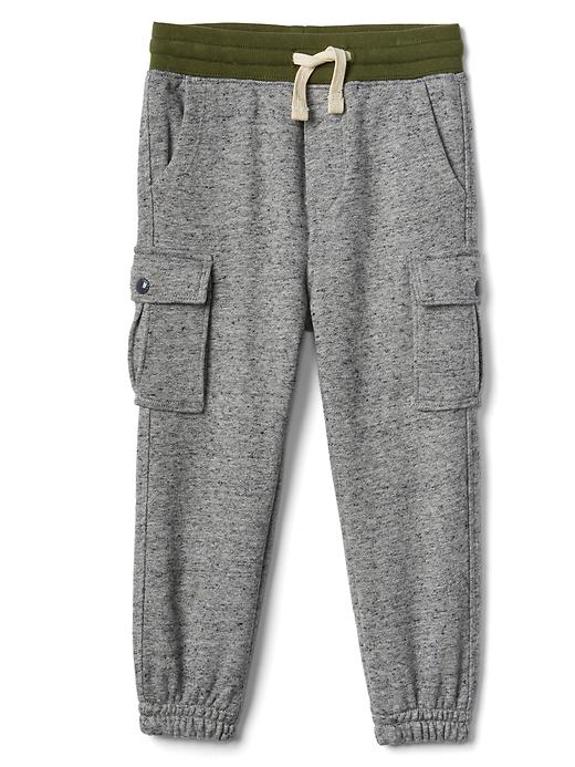 Image number 1 showing, Marled cargo joggers