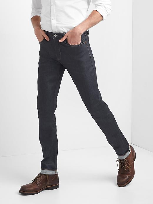 Image number 1 showing, Selvedge Skinny Jeans With Gapflex