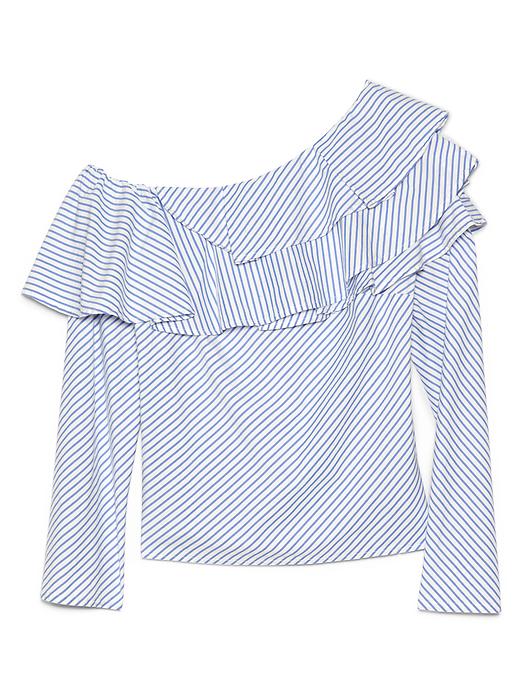 Image number 6 showing, One-shoulder ruffle top