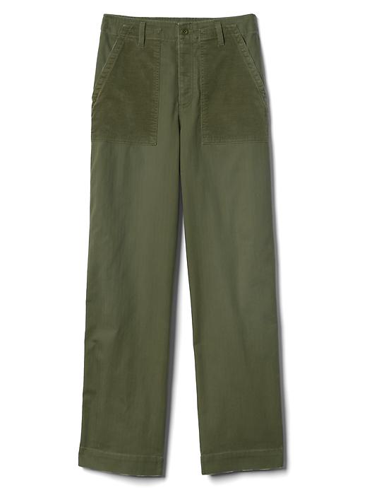 Image number 6 showing, High rise utility boyfriend chinos