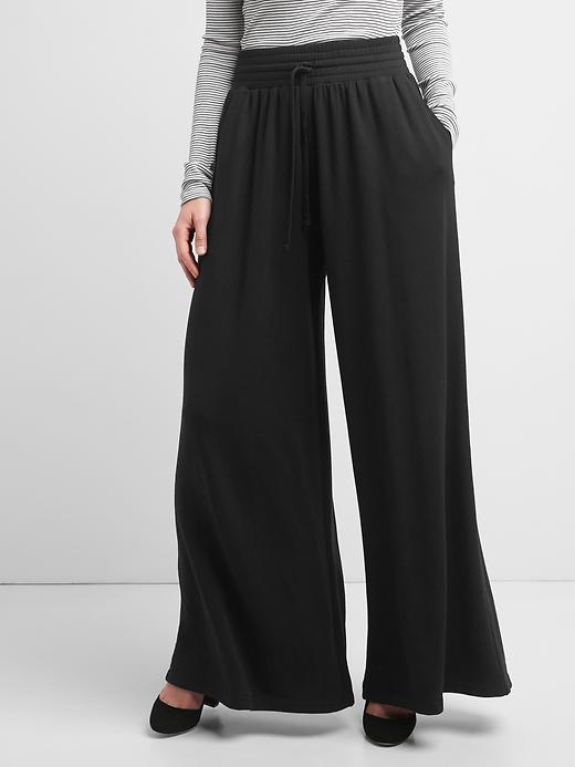 Image number 7 showing, Pleated wide-leg sweats
