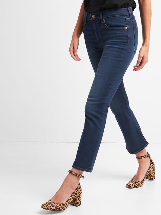 Image number 5 showing, High Rise Crop Flare Jeans