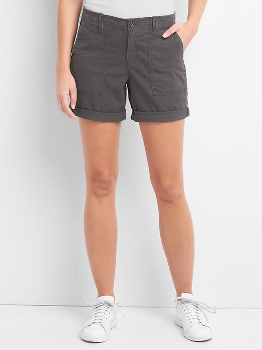 Image number 9 showing, Girlfriend rolled utility shorts