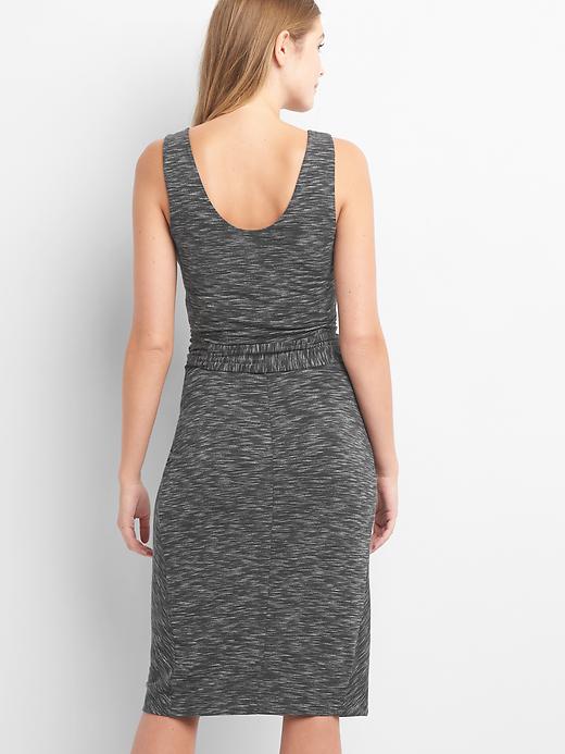 Image number 2 showing, Spacedye tie-front tank dress
