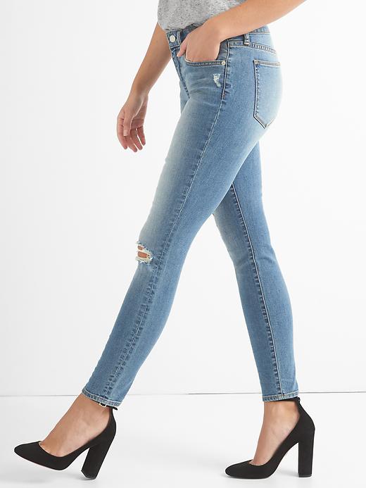 Image number 5 showing, Mid Rise True Skinny Curvy Jeans