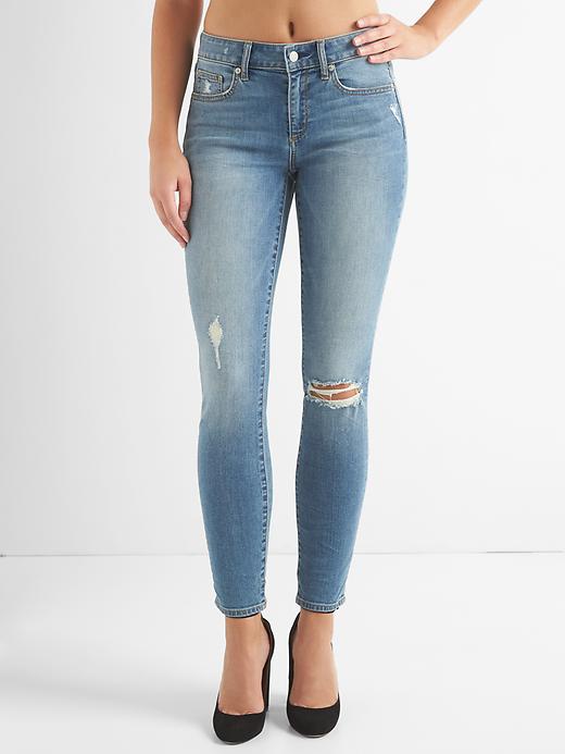 Image number 7 showing, Mid Rise True Skinny Curvy Jeans