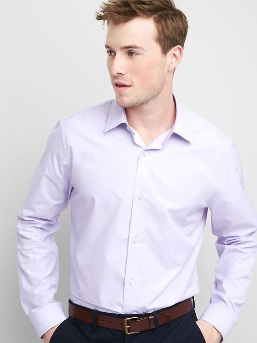 Image number 2 showing, Supima cotton slim fit shirt