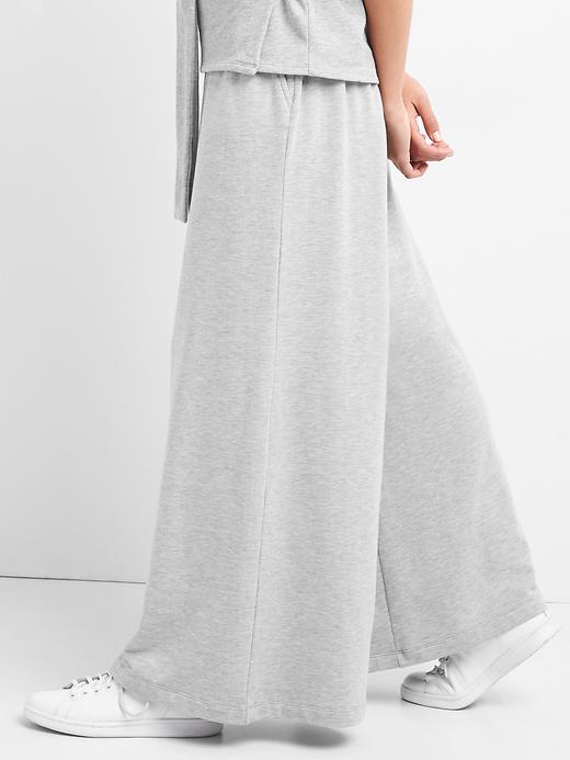Image number 5 showing, Pleated wide-leg sweats