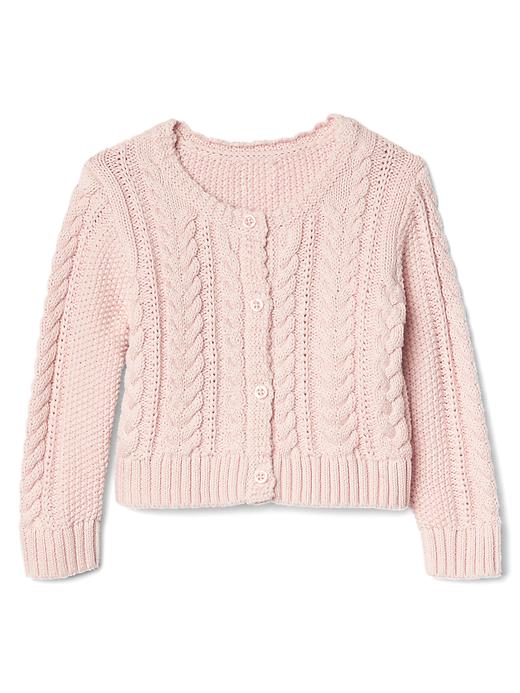 Image number 1 showing, Cable knit cardigan