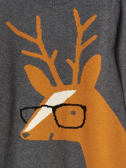Image number 3 showing, Reindeer sweater one-piece