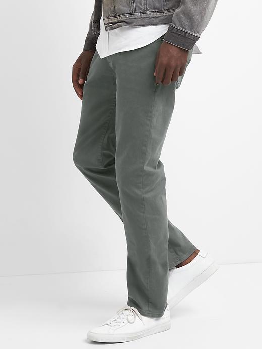 Image number 5 showing, Twill Pants in Slim Fit with GapFlex