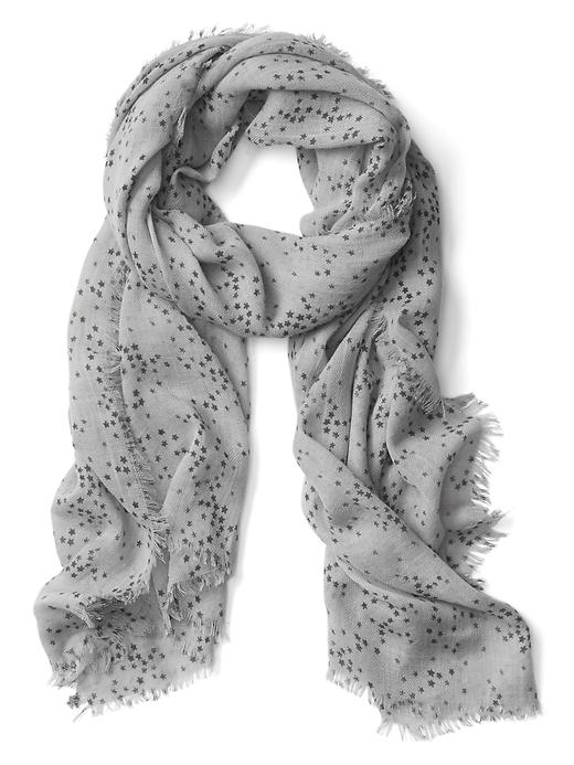 Image number 1 showing, Star fringe scarf