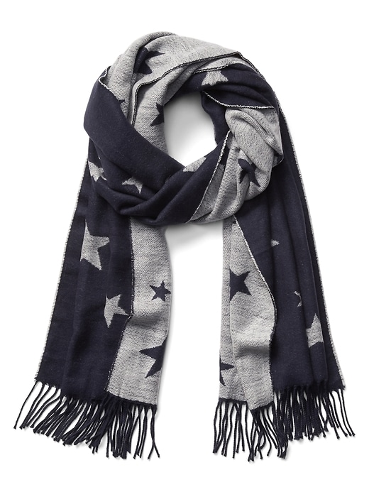 Image number 1 showing, Cozy star scarf
