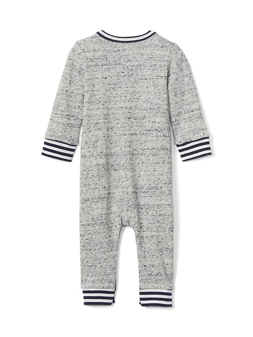 Image number 2 showing, Cozy fleece sweater one-piece