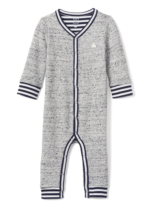 Image number 1 showing, Cozy fleece sweater one-piece