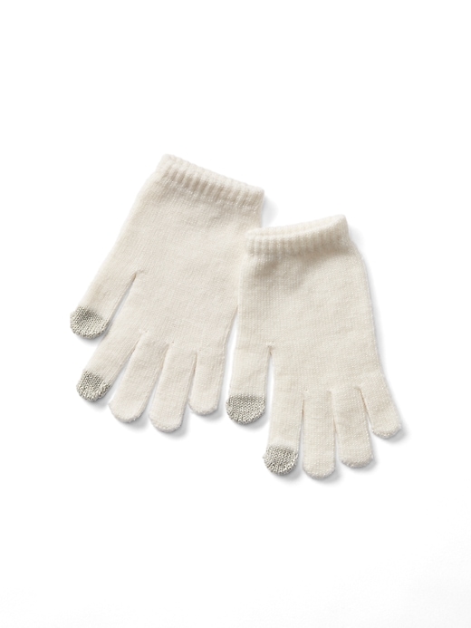 View large product image 1 of 1. Tech touch knit gloves