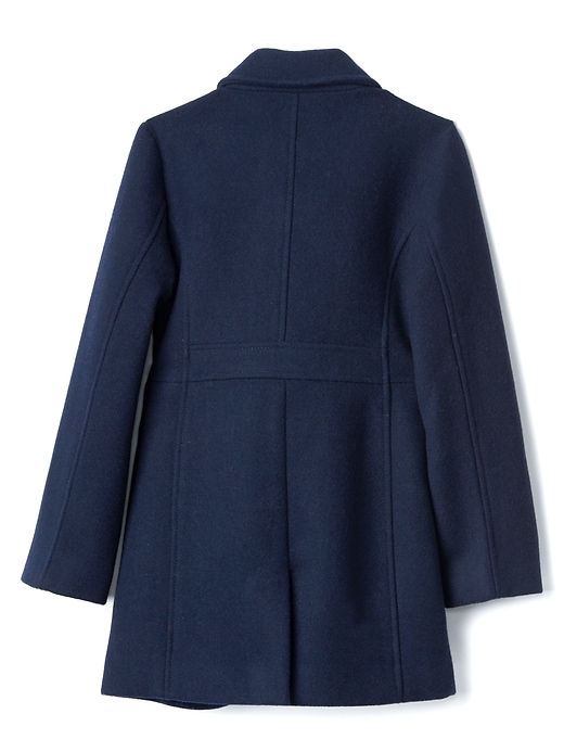 Image number 3 showing, Navy wool peacoat