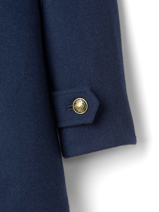 Image number 4 showing, Navy wool peacoat
