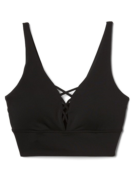 Image number 6 showing, Low Support Lattice-Front Sports Bra