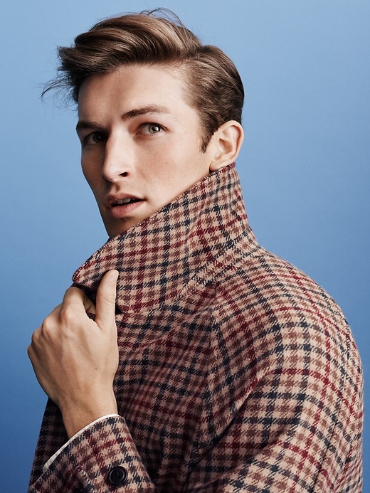 Image number 8 showing, Gap + GQ UA houndstooth wool coat